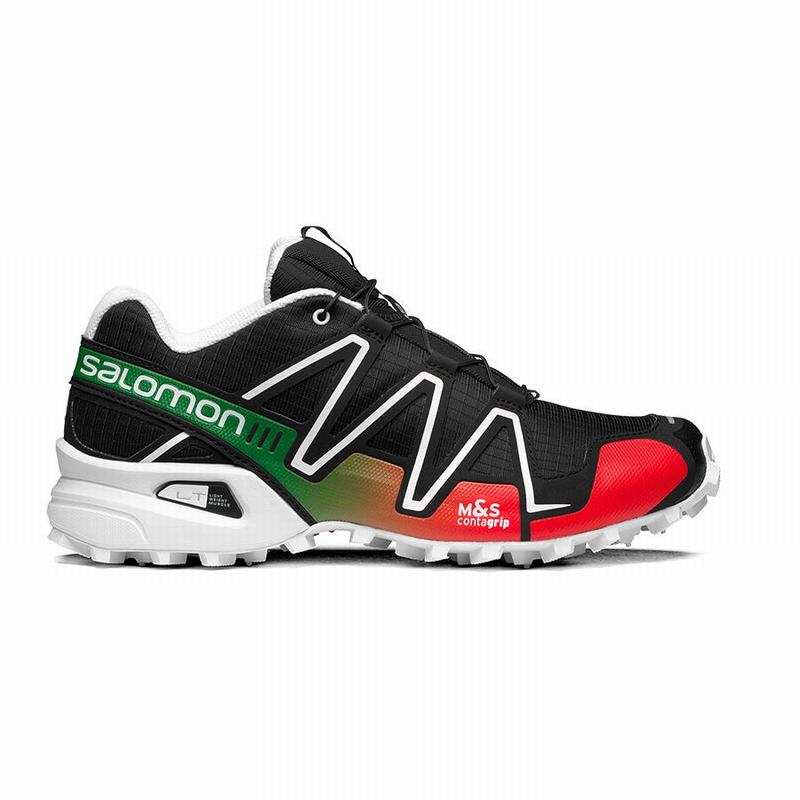 SALOMON SPEEDCROSS 3 Philippines - Women's Trail Running Shoes - Black/White | 632058-MPO